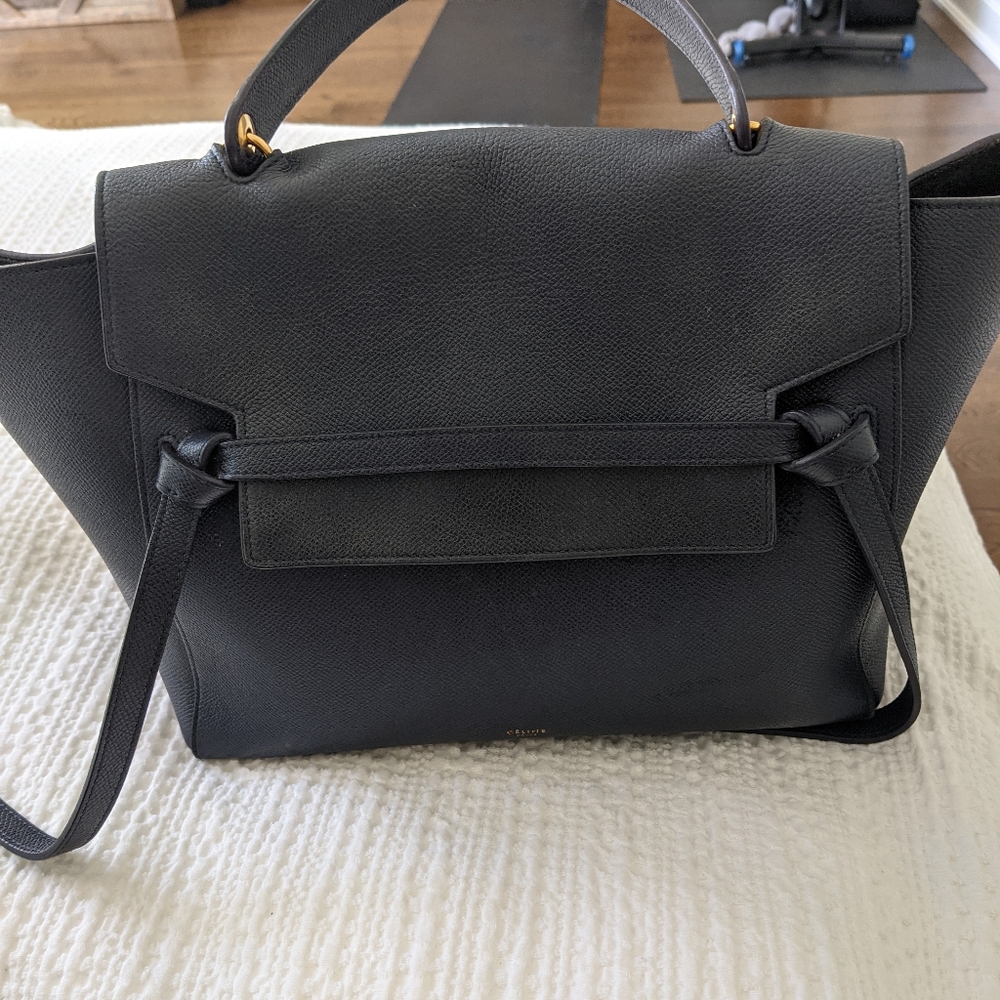 Celine Belt Bag Mini - Navy Blue - Used